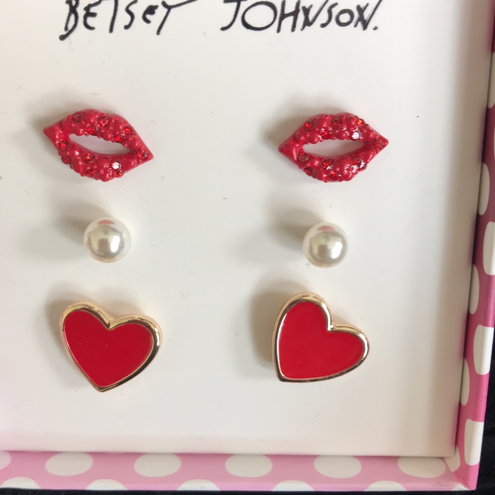 Betsey Johnson glam earrings